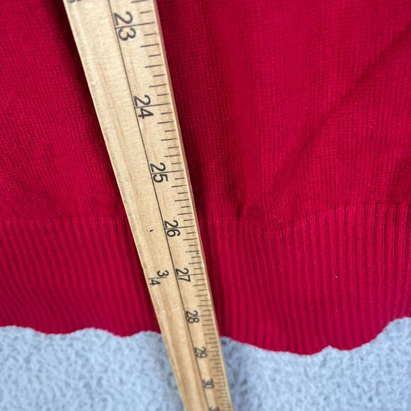 Torrid  Christmas Sweater Womens 2 Red Knit Pullover Skeleton Sequin Lights Plus - Picture 8 of 8